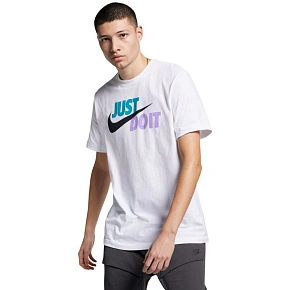Pánske tričko Tee Just Do It Swoosh, biele, AR5006 101 Pánske tričko Tee Just Do It Swoosh, biele, AR5006 101