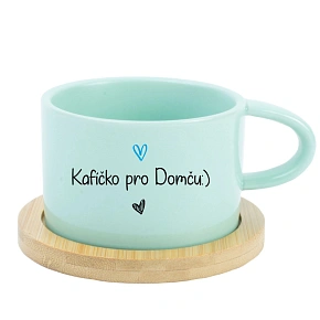 Káva pre Domča - mätová šálka makrónky 200 ml