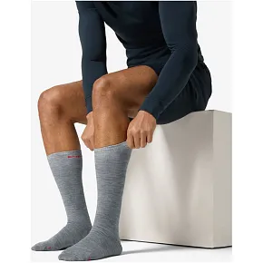 Skarpetki SUPER.NATURAL WOOL GUARDIANS LONGSOCKS 2-PAC szare Skarpetki SUPER.NATURAL WOOL GUARDIANS LONGSOCKS 2-PAC szare