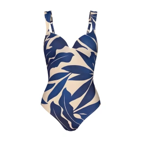 Dámske jednodielne plavky Summer Allure OWP 01 dark blue - Triumph