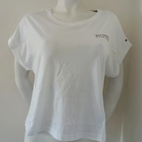 Dámske tričko UW0UW03632 YBR white - Tommy Hilfiger