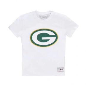 Tričko Mitchell & Ness NFL Team Logo Tee Green Bay Pacers M BMTRINTL1053-GBPWHIT