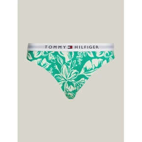 Dámske plavky UW0UW05366 0IE Green with Pattern - Tommy Hilfiger
