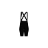 Cyklistické šortky POC W's Raceday Bib Shorts, čierne