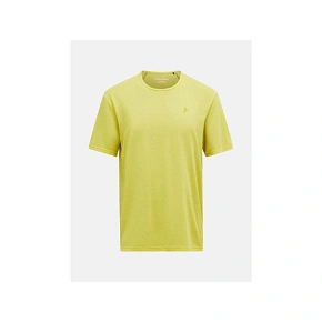 Pánske tričko PEAK PERFORMANCE M Wool-Blend Shortsleeve, žltá farba Pánske tričko PEAK PERFORMANCE M Wool-Blend Shortsleeve, žltá farba