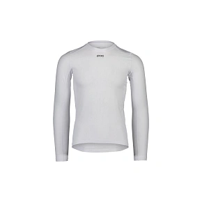 Cyklistické tričko POC ESSENTIAL LAYER LS – biele Cyklistické tričko POC ESSENTIAL LAYER LS – biele