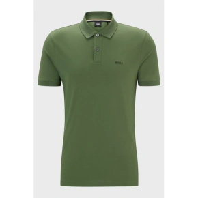 Pánska polokošeľa BOSS Pallas Open Green regular fit zelená (50468301-381)