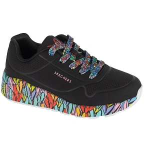 Skechers Uno Lite – Subtle Love 314088L-BKMT Čierne 31