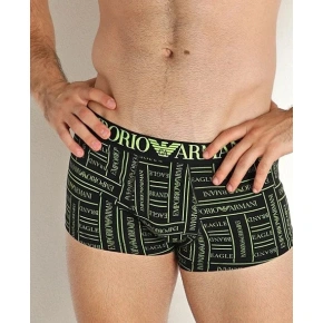 Pánske boxerky 111290 2F508 17621 čierna/žltá - Emporio Armani