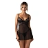Dámska zvodná košieľka Perisia Babydoll black - Obsessive