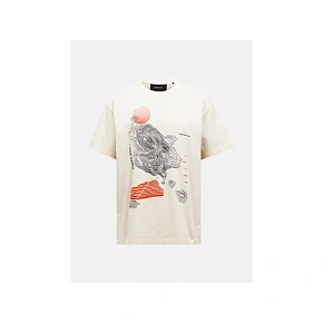 Tričko PEAK PERFORMANCE M Graphic Tee v pieskovej farbe Tričko PEAK PERFORMANCE M Graphic Tee v pieskovej farbe