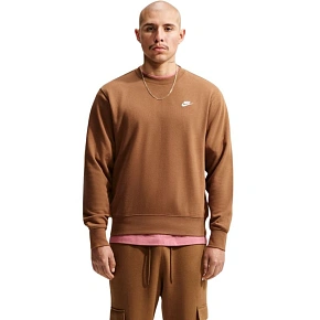 Pánska mikina Nike Club FT svetlohnedá FN3888 270 XL