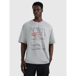 Pánske tričko oversize s potlačou 4F 4FRAW25TTSHM3257-27M Pánske tričko oversize s potlačou 4F 4FRAW25TTSHM3257-27M