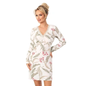 Dámska nočná košeľa Michelle II Ecru pattern - Donna