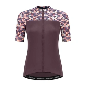 Rogelli ESSENTIAL GRAPHIC dres bordovo-koralový XS