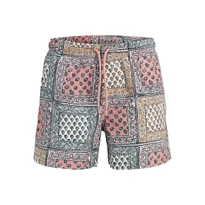 Jack&Jones pánske plavecké šortky JPSTMAUI SHELL AOP SWIM SHORTS REG 12291808 ASH ROSE Jack&Jones pánske plavecké šortky JPSTMAUI SHELL AOP SWIM SHORTS REG 12291808 ASH ROSE