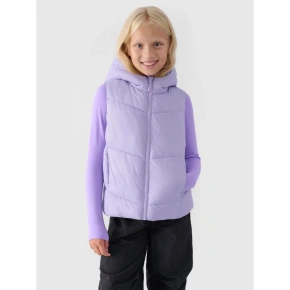 Dievčenská prešívaná mikina bez rukávov 4F Junior 4FJWAW24TVJAF129-51S Dievčenská prešívaná mikina bez rukávov 4F Junior 4FJWAW24TVJAF129-51S