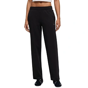 Dámske nohavice Puma ESS Elevated Straight Leg Pants black 691817 01 dámske
