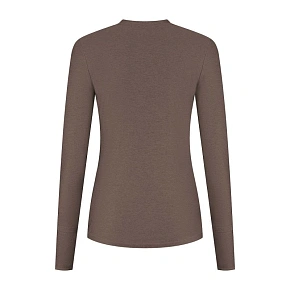 Bežecké tričko Rogelli DR ESSENTIAL v farbe mokka, veľkosť XS