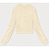 Dámska tenká krátka mikina ecru (8B938-67+132) - J.Style