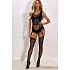 Dámske body Kelly, čierne – Pure Sin