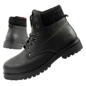 Wrangler Arch pánske topánky sable topánky smart natural leather black