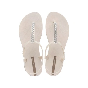 Ipanema Sandal Class women's beige flip flops sandals with cubic zirconia women's