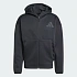 Pánska nová mikina Adidas Z.N.E. Full-Zip Black Hoodie - JE7538