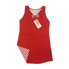 Dámska nočná košeľa LA2149AB červenobiela - Noidinotte