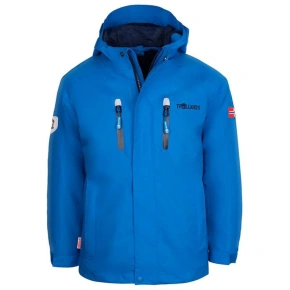 TrollKids Detská bunda do dažďa Sognefjord Jacket Pro azure blue/navy priedušná modrá (431-160)