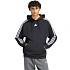 Pánska mikina adidas Essentials 3-Stripes French Terry Hoodie, čierna, KY6605