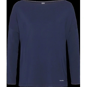 Dámske tričko na spanie QS6264E-2VZ tmavomodrá - Calvin Klein