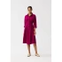 Dámske košeľové šaty S351 Plum - Stylove