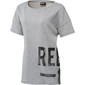 Šedé tričko Reebok Faves