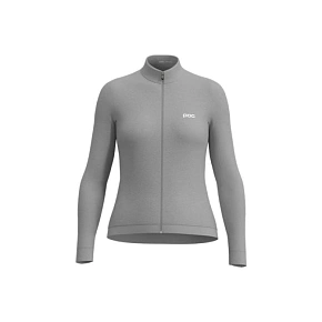 Cyklistické tričko POC W's Thermal Lite LS Jersey, sivé