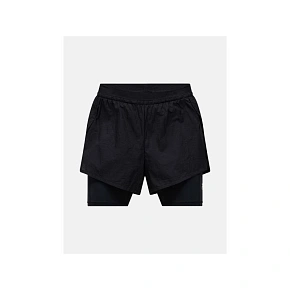 Dámske šortky PEAK PERFORMANCE W Discover 2-In-1 Shorts, čierne Dámske šortky PEAK PERFORMANCE W Discover 2-In-1 Shorts, čierne