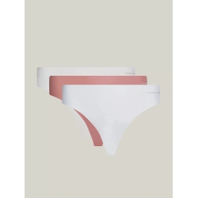 Dámske 3Pack BRAZILIAN UW0UW03871 0R2 white/st.béžová/ružová - Tommy Hilfiger
