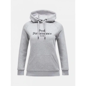 Dámska kapucňa Original Hood W G77747080-M03 sivá - Peak Performance