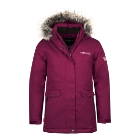 Trollkids Dievčenská zimná bunda Oslo Coat XT Zateplený kabát s kapucňou Pink (180-229)