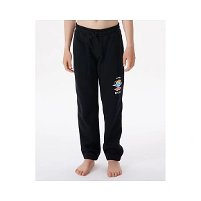 Nohavice RIP CURL Icons Of Surf Trackpant-Boy, čierne Nohavice RIP CURL Icons Of Surf Trackpant-Boy, čierne