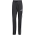 Dámske nohavice adidas Essentials 3-Stripes French Terry Cuffed, čierne, JD5302