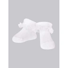Dievčenské ponožky s volánikmi 3Pack SKA-0119G-010J-002 white - Yoclub