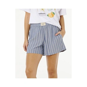 Dámske šortky RIP CURL Beach Days Pinstripe Short, modré Dámske šortky RIP CURL Beach Days Pinstripe Short, modré
