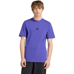 Pánske tričko adidas Essentials Small Logo Single Jersey fialové KF2404