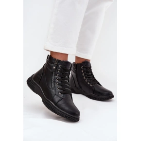 Dámske členkové topánky 24BT02-7978 Black - Unisoft