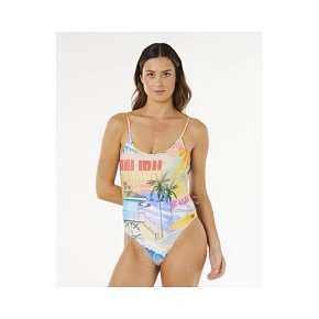 Dámske plavky RIP CURL Hotel Malibu Cheeky One Piece, viacfarebné Dámske plavky RIP CURL Hotel Malibu Cheeky One Piece, viacfarebné