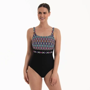 Dámske jednodielne plavky Style Melilla 6256 444 Black Mix - Anita