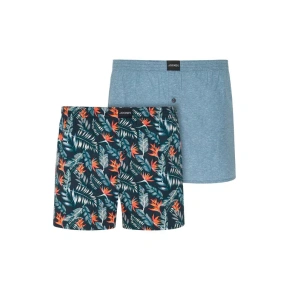 Pánske šortky 2Pack 315500 B90 modré s potlačou - Jockey