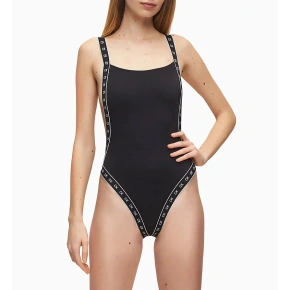 Jednodielne plavky KW0KW00971-BEH čierna - Calvin Klein