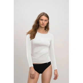 Dámske tričko s dlhým rukávom 21921 White - Vamp